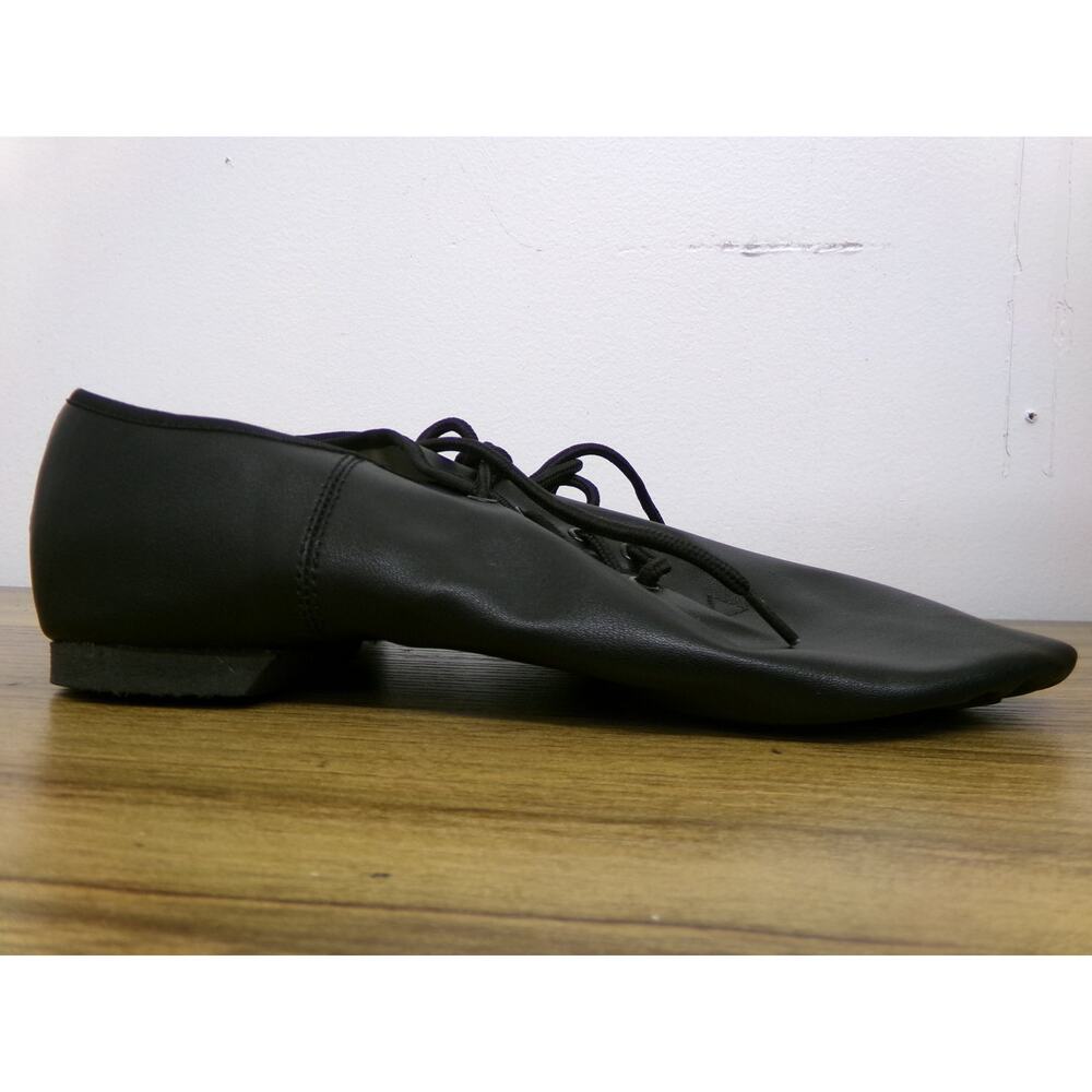 Dance Jazz Shoes Bloch Adult 8M Top Elastic Leather Lace Up Leather
